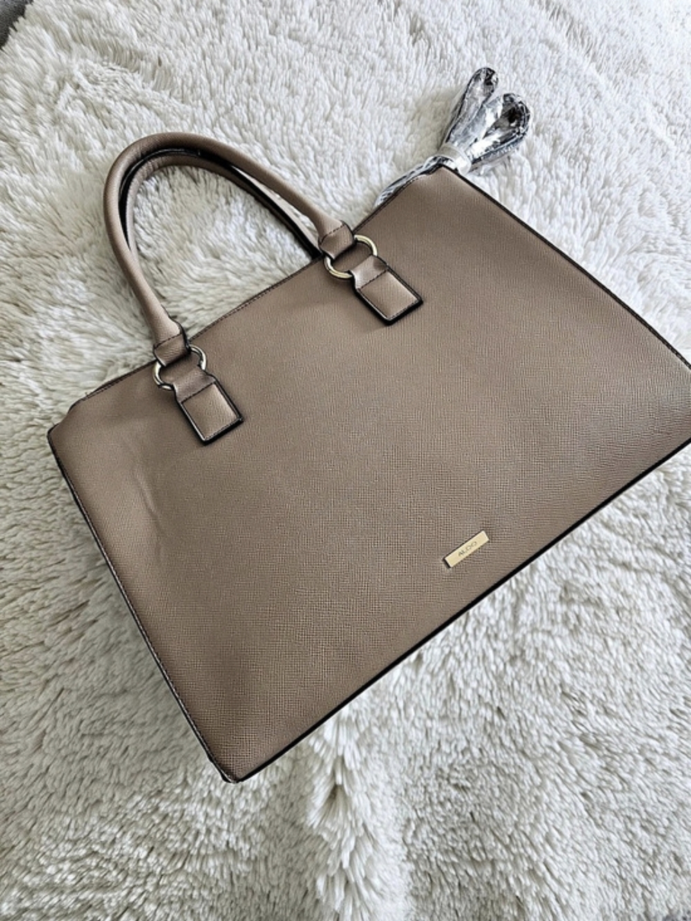 Aldo Structured Tote in Brown Like New